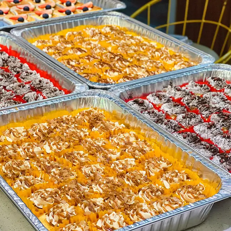 ظروف فویل آلومینیومی نقره ای با ظرفیت بزرگ ظروف بزرگ