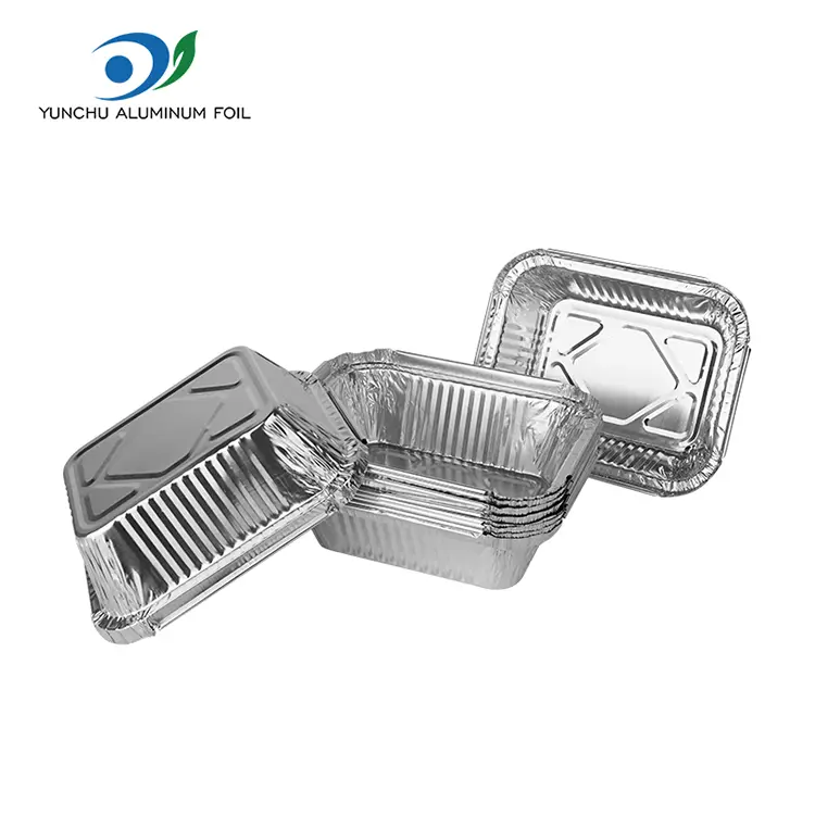 ظروف فویل آلومینیوم نقره ای مستطیل شکل ظروف فویل آلومینیوم نقره ای مستطیل شکل