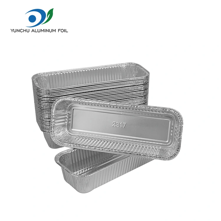 ظروف فویل آلومینیومی مستطیل شکل نقره ای ظروف فویل آلومینیومی مستطیل شکل نقره ای