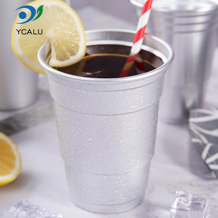 فنجان نوشیدنی فویل آلومینیومی سفارشی 16 اونس