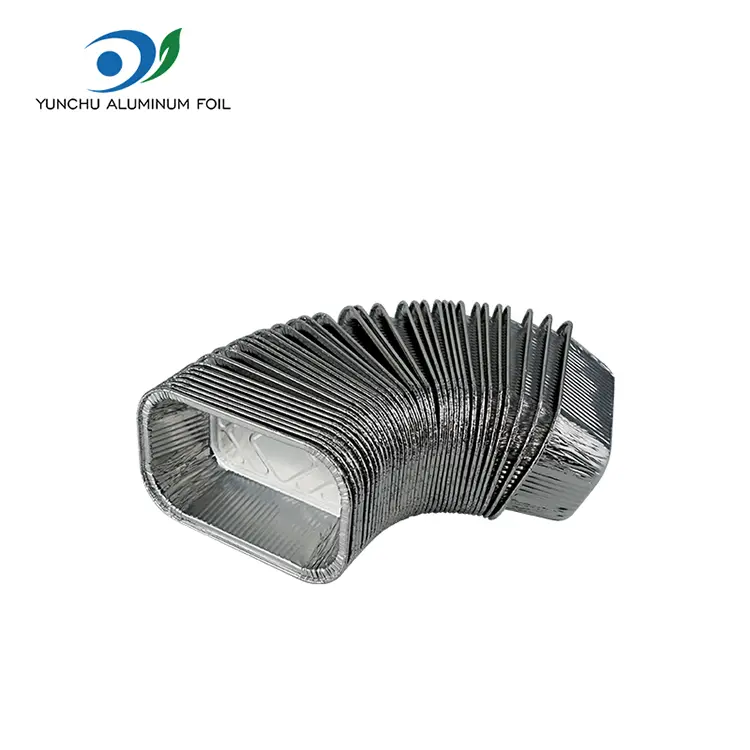 ظروف فویل آلومینیومی سیلور هوا مربع مربع ظروف نقره ای