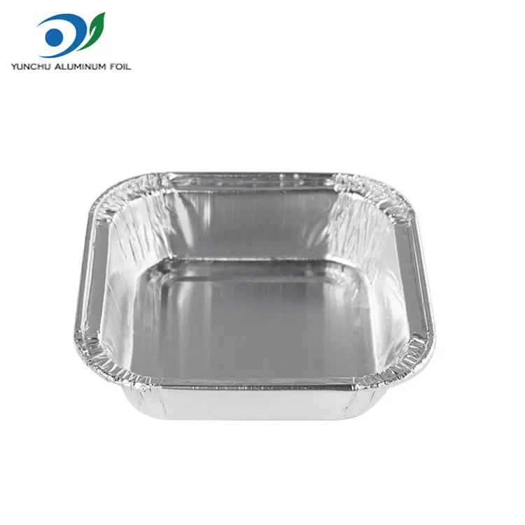 ظروف فویل آلومینیومی فویل نقره ای هوا کیک مربع
