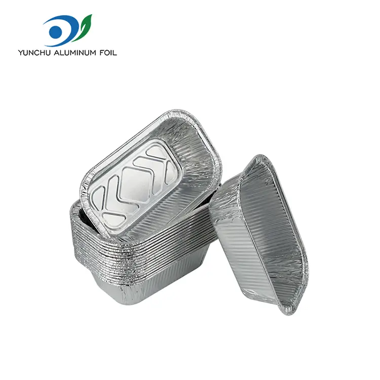 ظروف فویل آلومینیومی سیلور هوا مربع مربع ظروف نقره ای