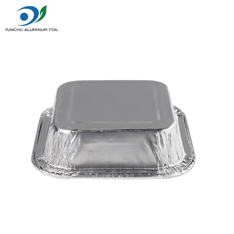 ظروف فویل آلومینیومی فویل نقره ای هوا کیک مربع