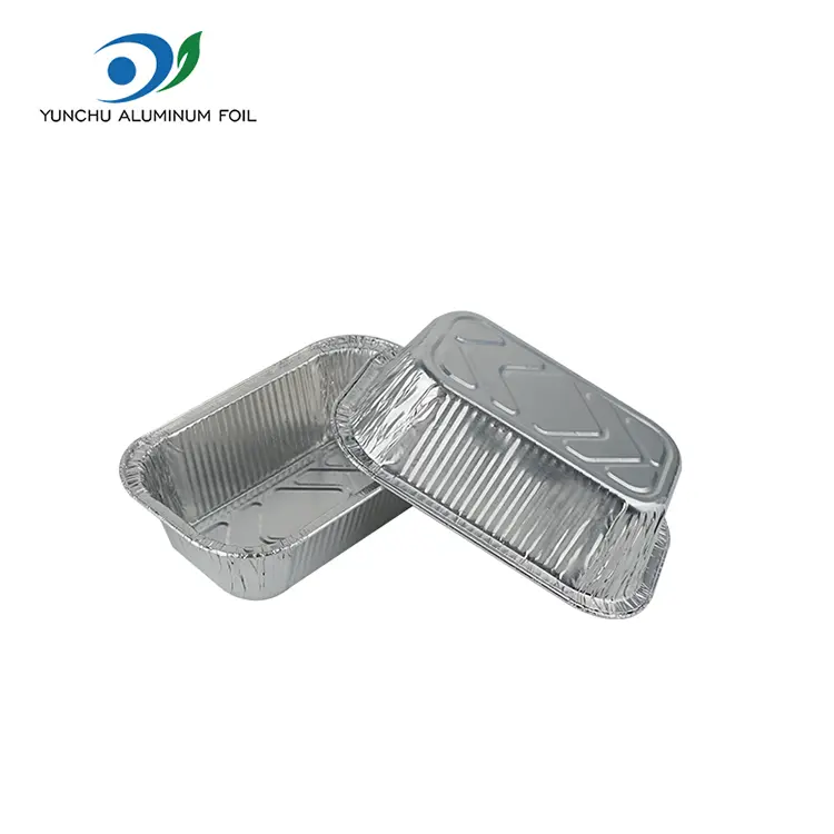 ظروف فویل آلومینیومی سیلور هوا مربع مربع ظروف نقره ای