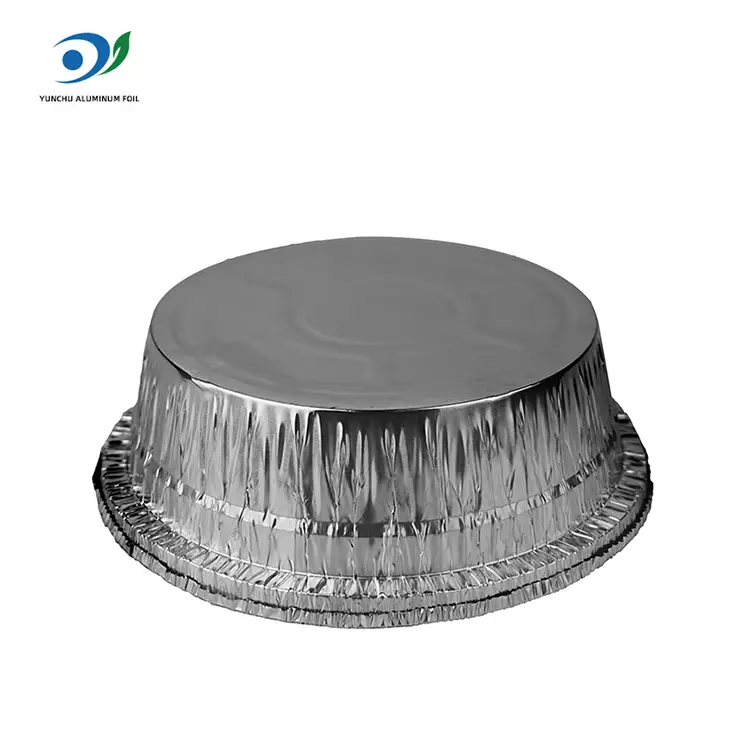 ظروف فویل آلومینیومی نقره ای سرخ کننده هوا گرد