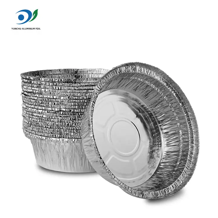 ظروف فویل آلومینیومی نقره ای سرخ کننده هوا گرد