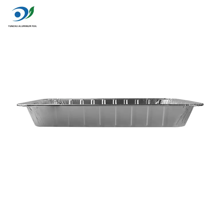 ظروف فویل آلومینیومی نقره ای با ظرفیت بزرگ ظروف بزرگ
