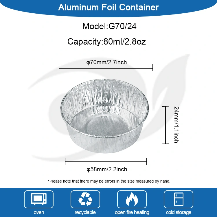 فنجان پخت کیک ظرف فویل آلومینیومی نقره ای