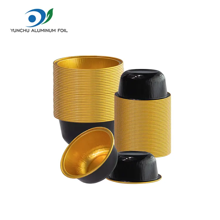 ظروف فویل آلومینیومی صاف گرد رنگی گرد شده ظروف فویل آلومینیومی صاف گرد رنگی گرد شده