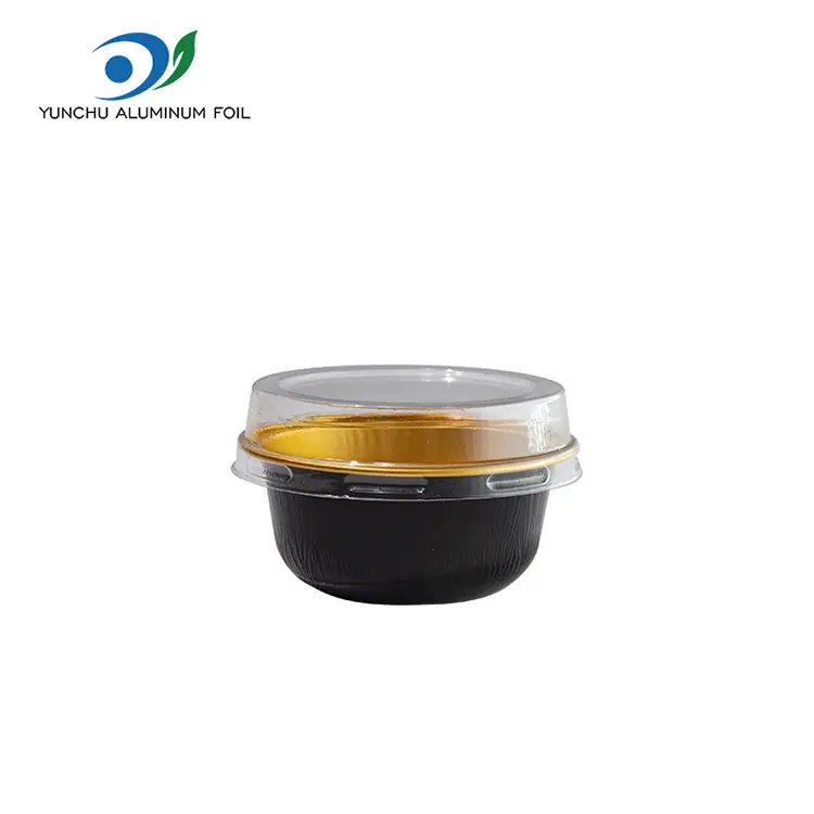 ظروف فویل آلومینیومی صاف گرد رنگی گرد شده