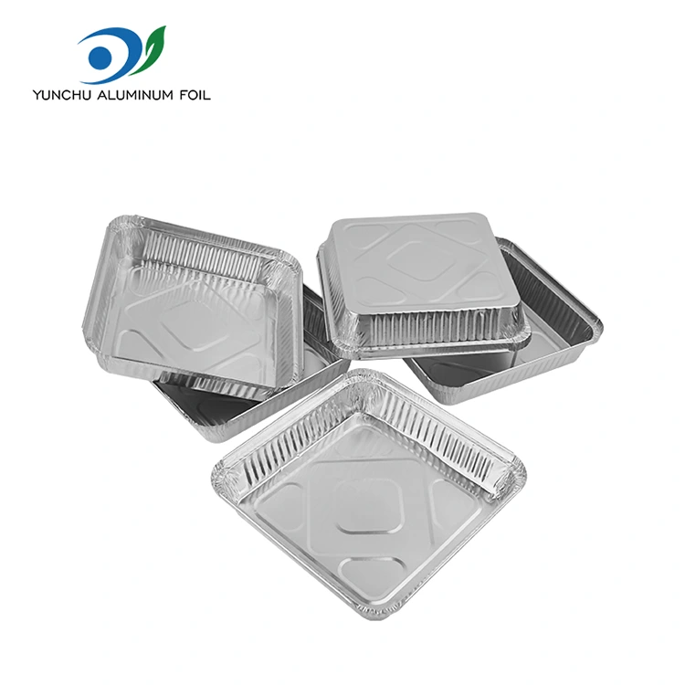 یکبار مصرف BBQ Skewers ظروف فویل آلومینیومی نقره ای