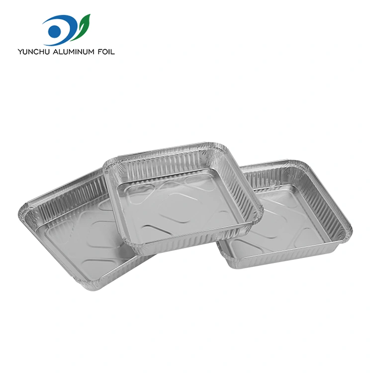 یکبار مصرف BBQ Skewers ظروف فویل آلومینیومی نقره ای