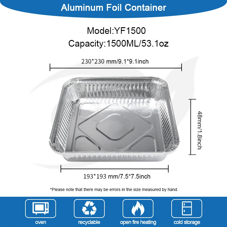 یکبار مصرف BBQ Skewers ظروف فویل آلومینیومی نقره ای