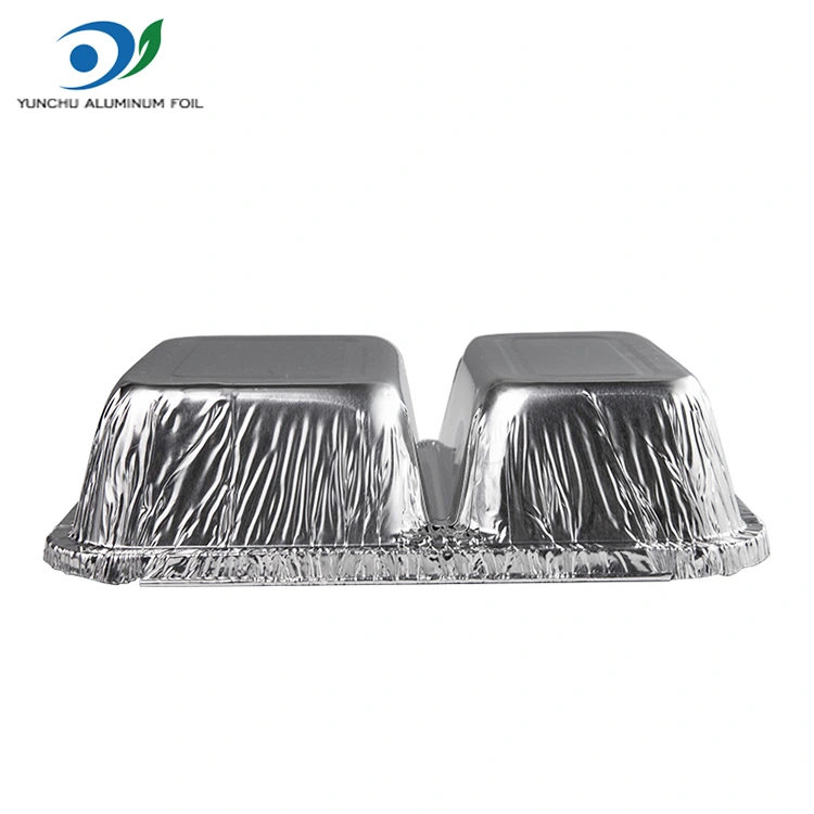 محفظه یکبار مصرف فست فود فویل آلومینیومی نقره ای