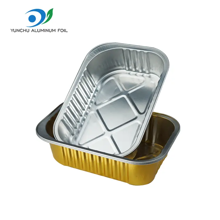 ظروف فویل آلومینیومی مستطیل یکبار مصرف یکبار مصرف