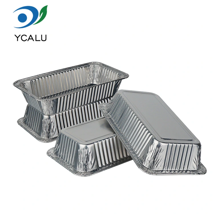 ظروف غذا خوری یکبار مصرف نقره ای اجاق گاز سرخ کن با فویل آلومینیومی نقره ای