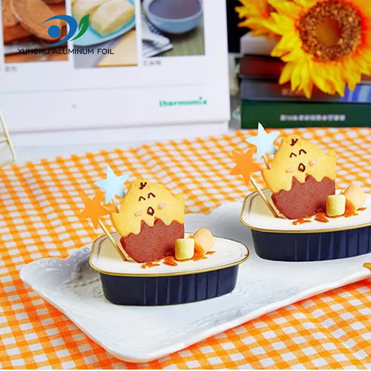 یکبار مصرف ظروف فویل آلومینیومی با رنگ خاص یکبار مصرف