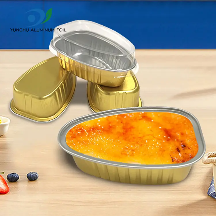 یکبار مصرف ظروف فویل آلومینیومی با رنگ خاص یکبار مصرف