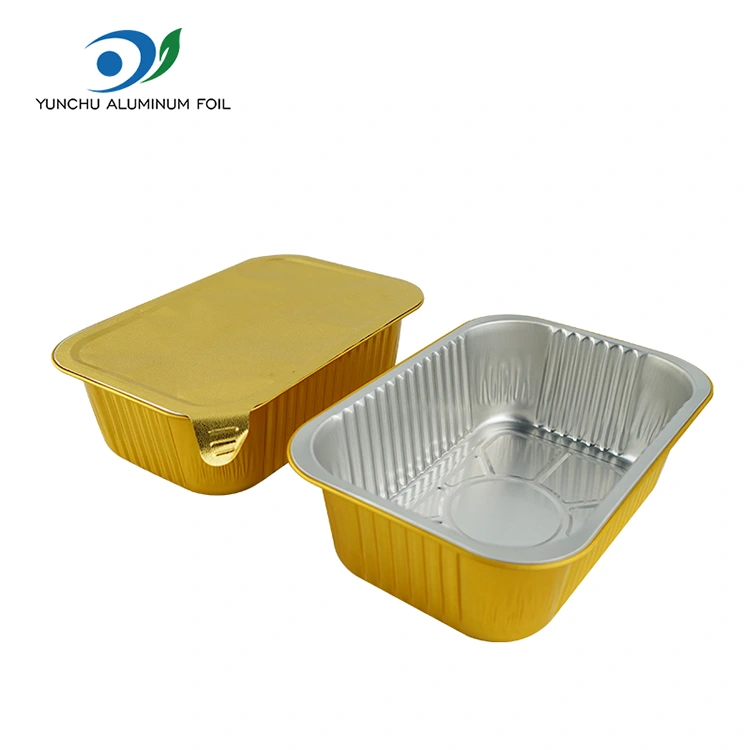 مهر و موم مربع یکبار مصرف ظروف فویل آلومینیومی گراتین