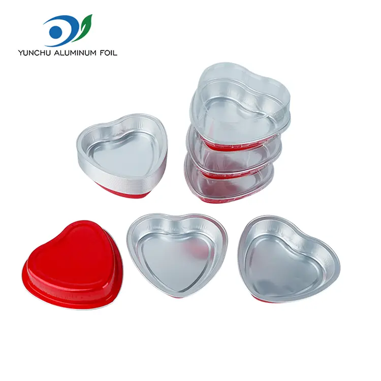 ظروف فویل آلومینیومی پخت کیک قلب شکل