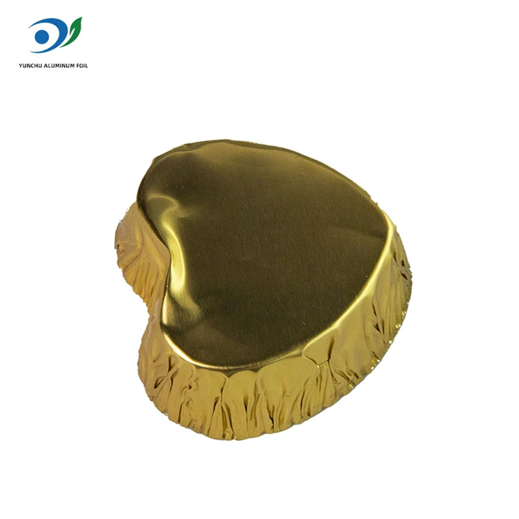 ظرف فویل آلومینیومی نقره ای شکل قلب به شکل قلب