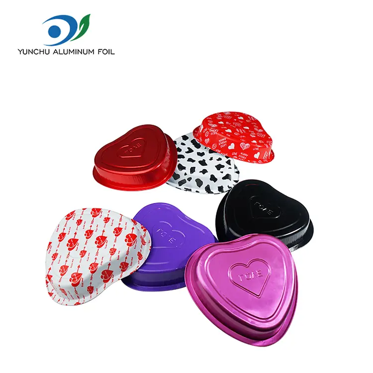 ظروف فویل آلومینیومی پخت شیرینی به شکل قلب شکل