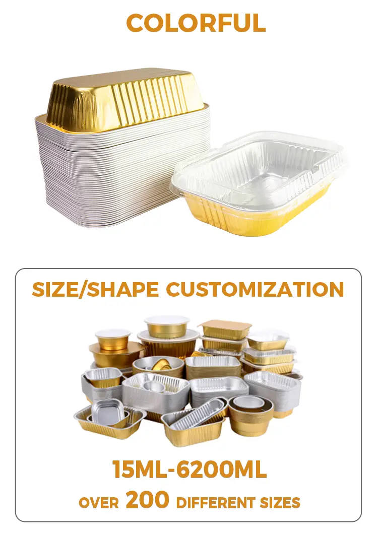 Disposable Thickened Food Grade Aluminum Foil Containers
