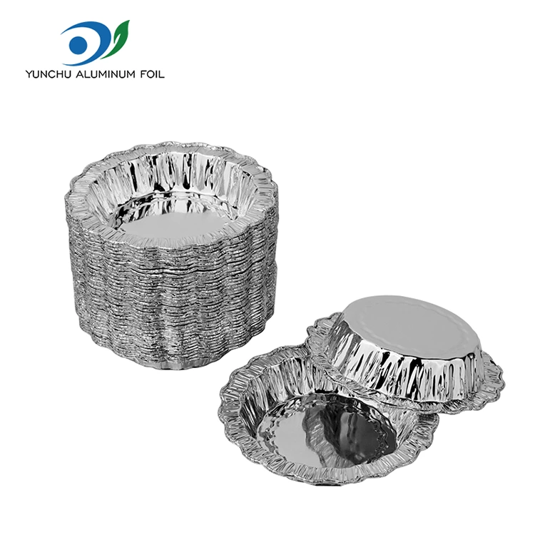 کیک پخت دور توری ظروف فویل آلومینیومی نقره ای کیک