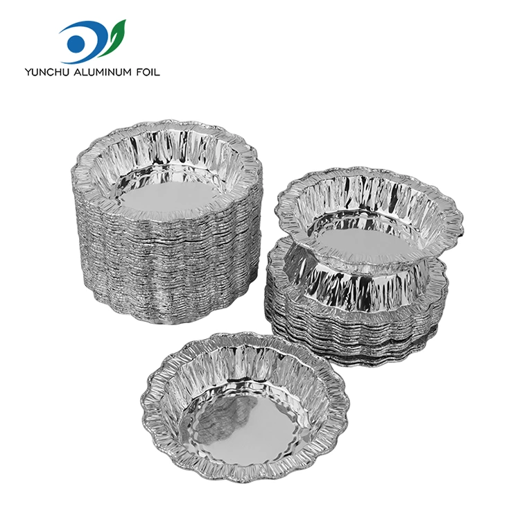 کیک پخت دور توری ظروف فویل آلومینیومی نقره ای کیک