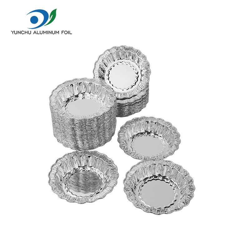 کیک پخت دور توری ظروف فویل آلومینیومی نقره ای کیک