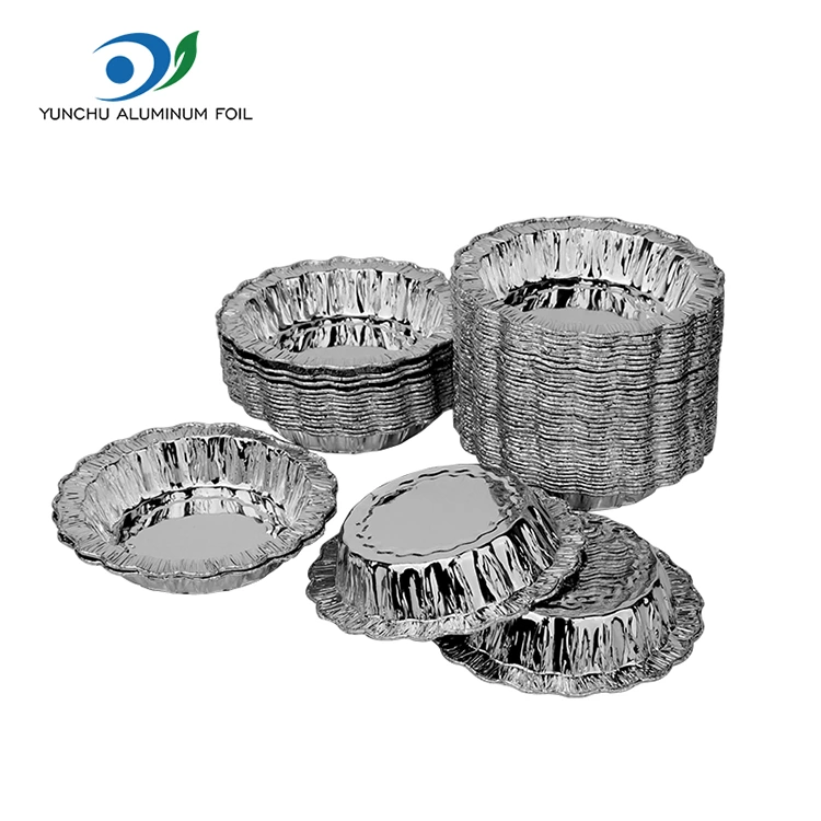 کیک پخت دور توری ظروف فویل آلومینیومی نقره ای کیک