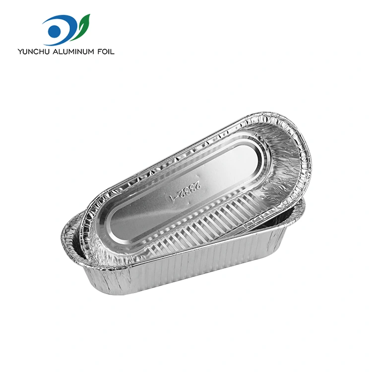 ظروف فویل آلومینیومی فویل فویل نقره ای بیضی هوا