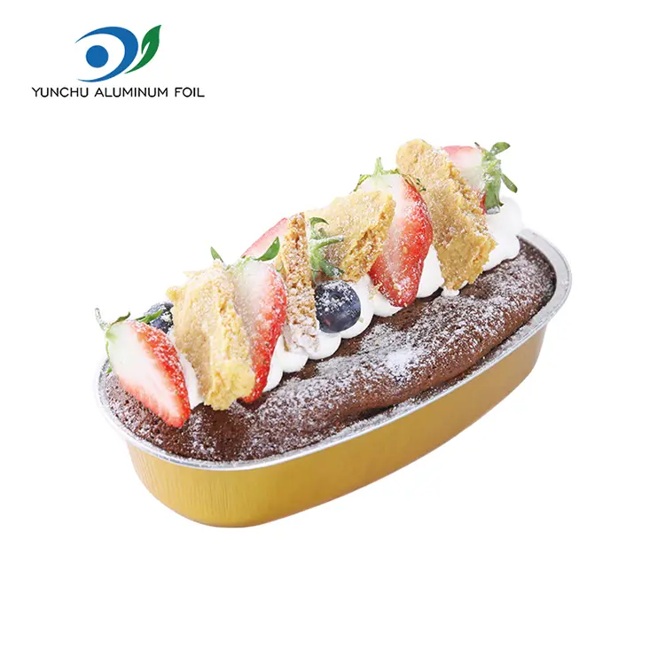 ظروف فویل آلومینیومی صاف رنگ بیضی