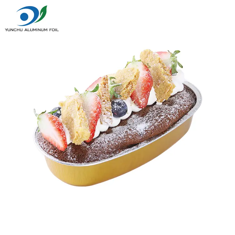 ظروف فویل آلومینیومی صاف رنگ بیضی