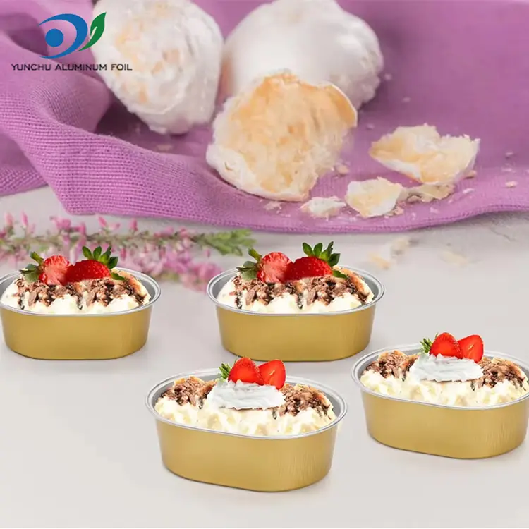 ظروف فویل آلومینیومی با دیواره سبک بیضی شکل