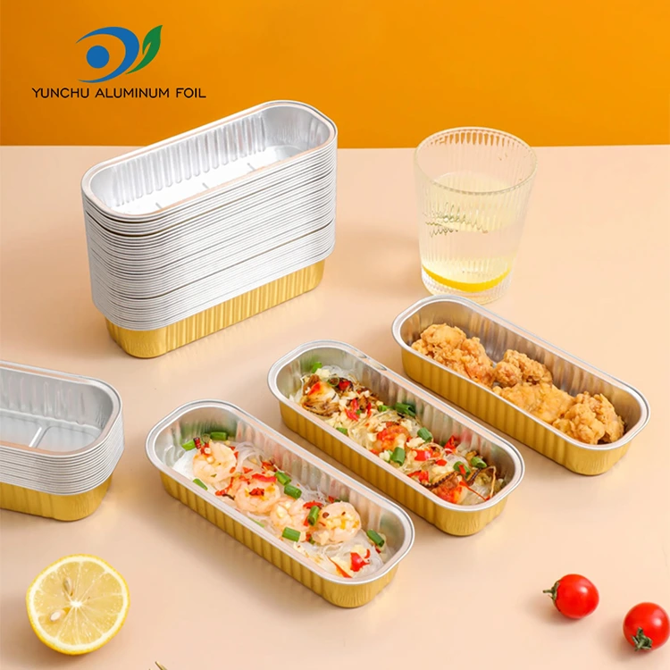 ظروف فویل آلومینیومی کیک مستطیل شکل