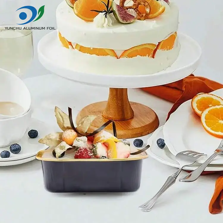 ظروف فویل آلومینیومی رنگ پخت مستطیل شکل