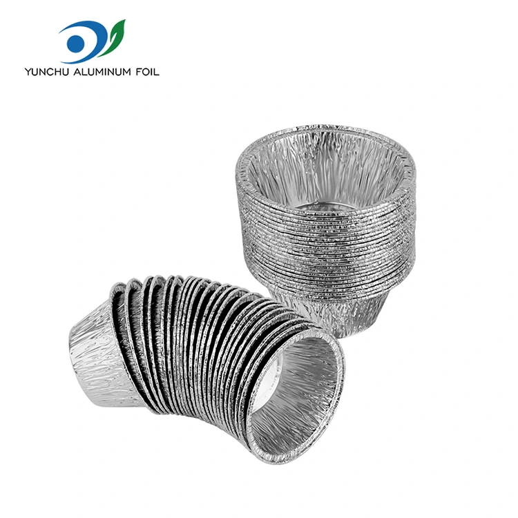 کیک پخت گرد ظرف فویل آلومینیومی نقره ای