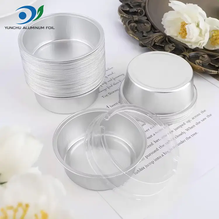 فنجان های کیک پخت گرد با دیوارهای صاف ظروف فویل