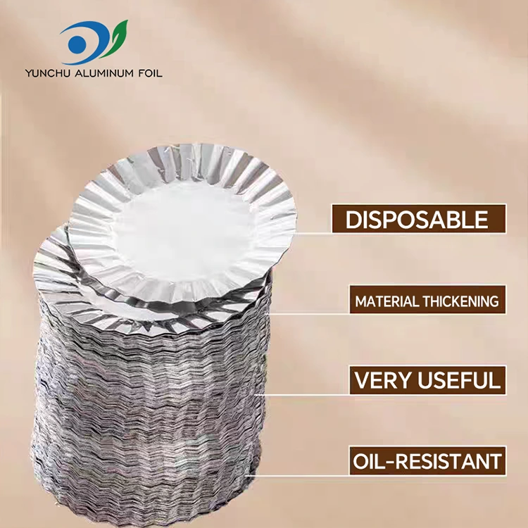 قلع کیک پخت گرد با ظرف فویل آلومینیومی نقره ای