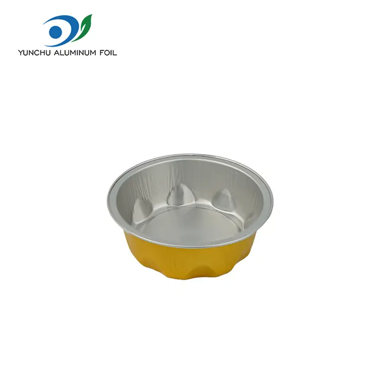 قالبهای پخت گرد ظروف فویل آلومینیومی صاف و صاف قالبهای پخت گرد ظروف فویل آلومینیومی صاف و صاف