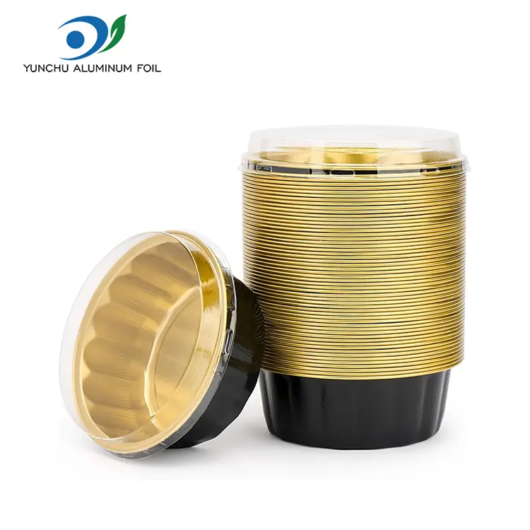 کاسه گرد برای ظروف فویل آلومینیومی دسر صاف