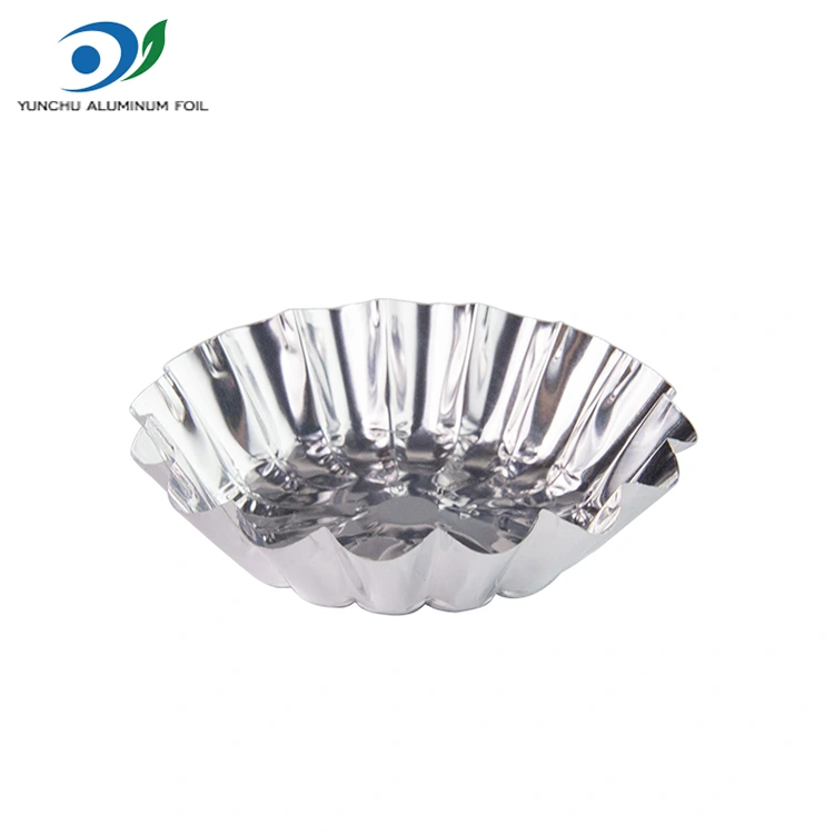 پخت اسباب بازی تارت تخم مرغ تارت کانتینر فویل آلومینیومی نقره ای