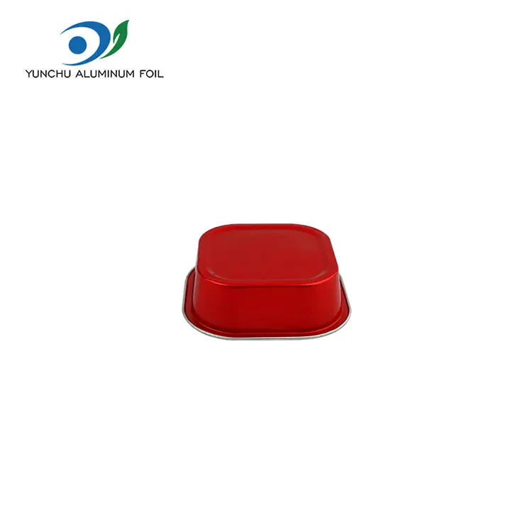 پخت مربع ظروف فویل آلومینیومی صاف ضخیم شده