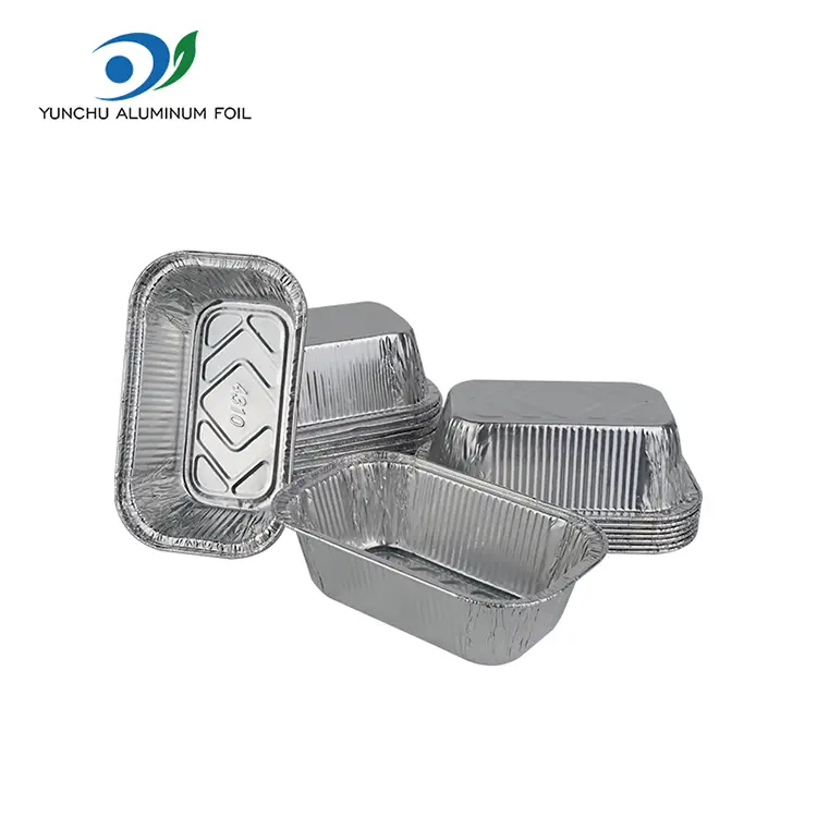 ظروف فویل آلومینیومی نقره ای کیک مربع