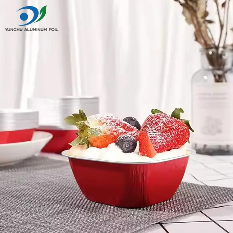 ظروف فویل آلومینیومی با رنگ مربع رنگ مربع